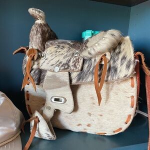 Cowhide Saddle Purse!